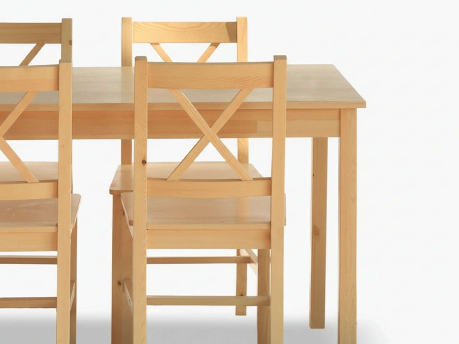 Ajax 5-Piece Dining Set - Natural Wood