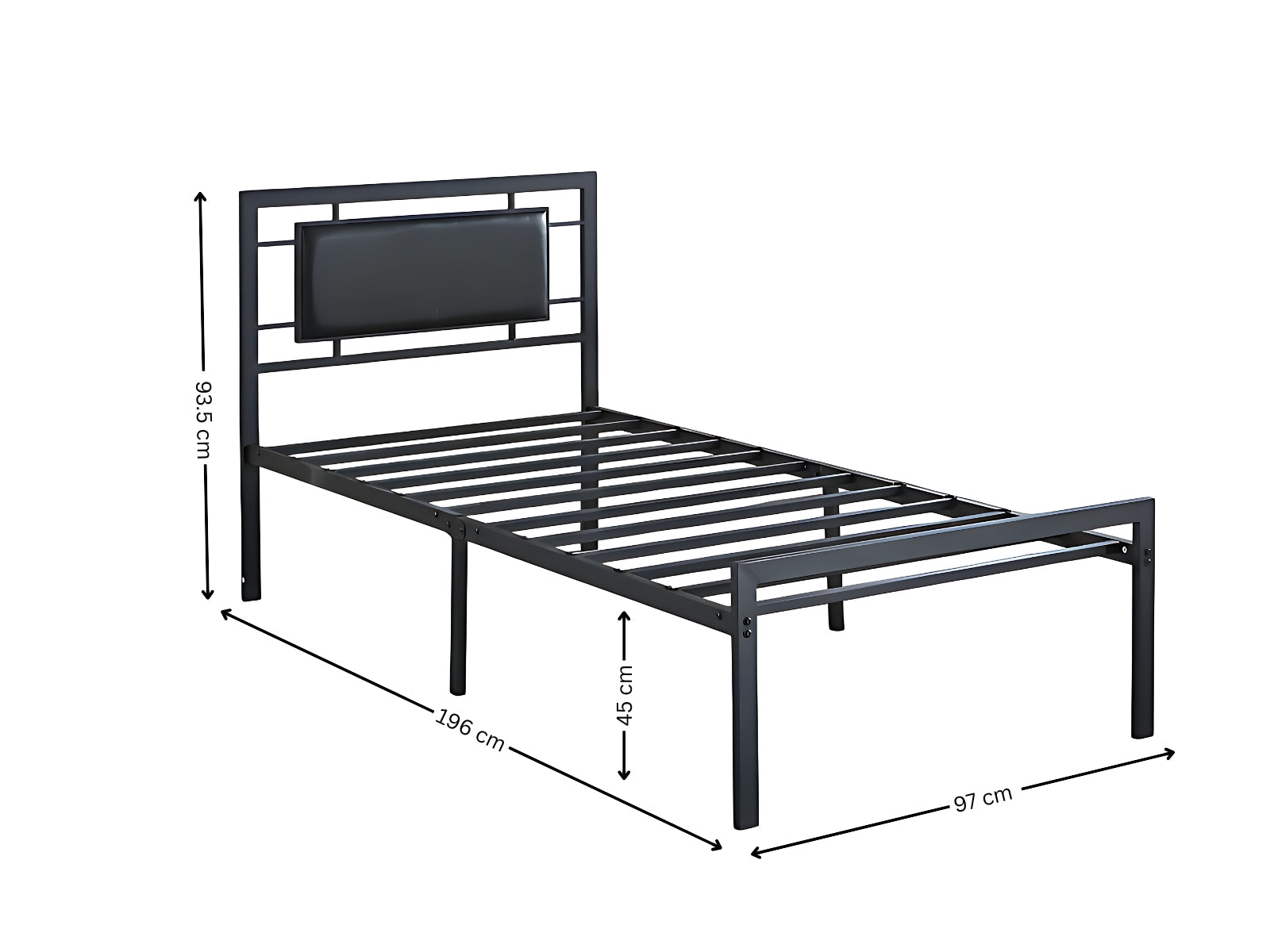 Dakota Metal Bed Frame - Single