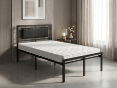 Dakota Metal Bed Frame & Bon15 Mattress - King Single