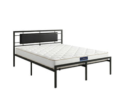 Dakota Metal Bed Frame & PIL20 Mattress with Pillows - Double