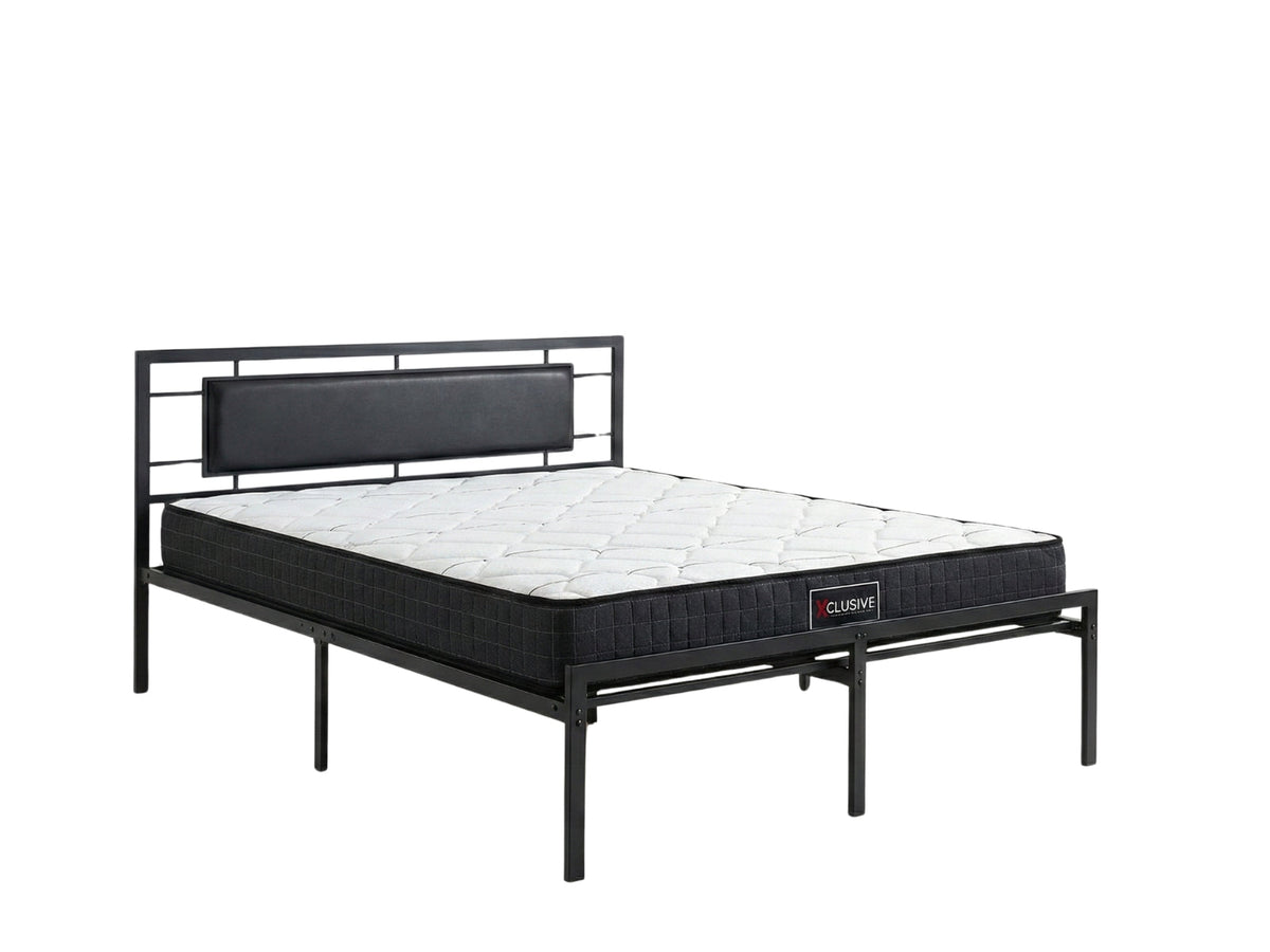 Dakota Metal Bed Frame & Xclusive X20 Mattress - Double