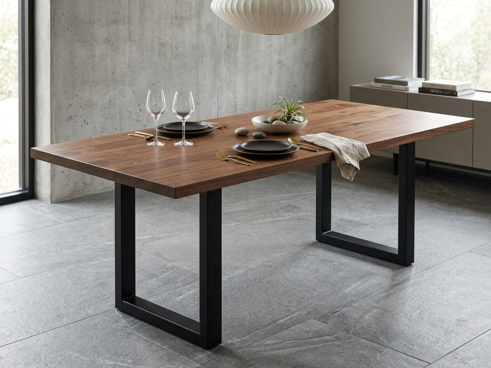 DS Box Shape Metal Table Legs Large - Set of 2