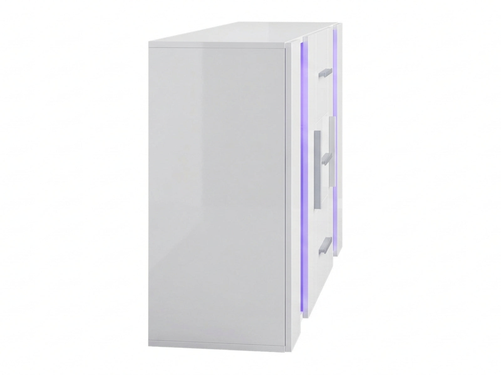 Anshos White Sideboard with LED Light - 135 cm