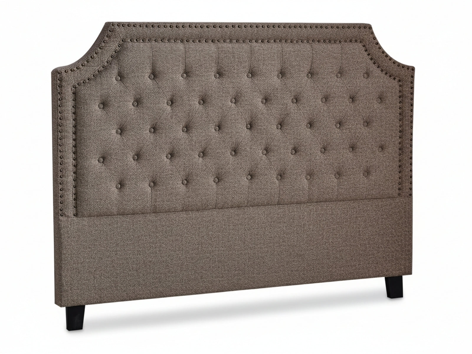 Calwa Linen Headboard Brown - Double