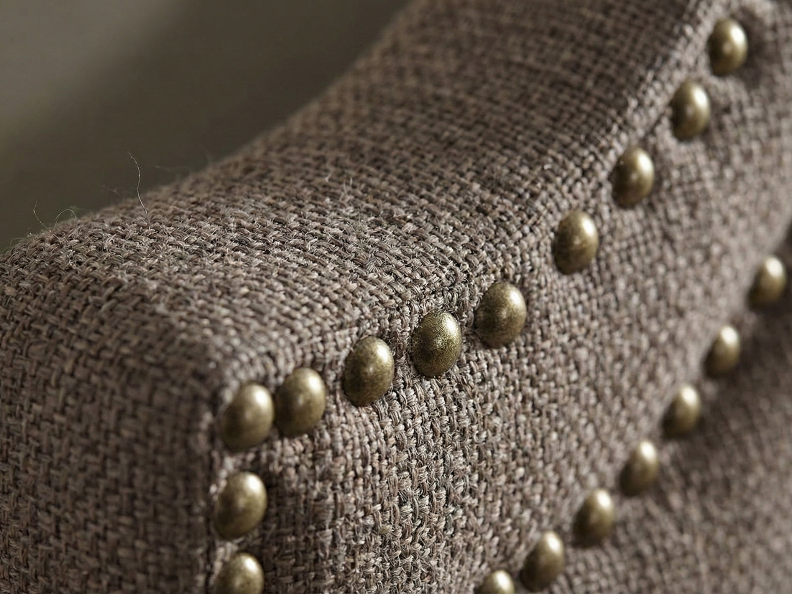 Calwa Linen Headboard Brown - Double