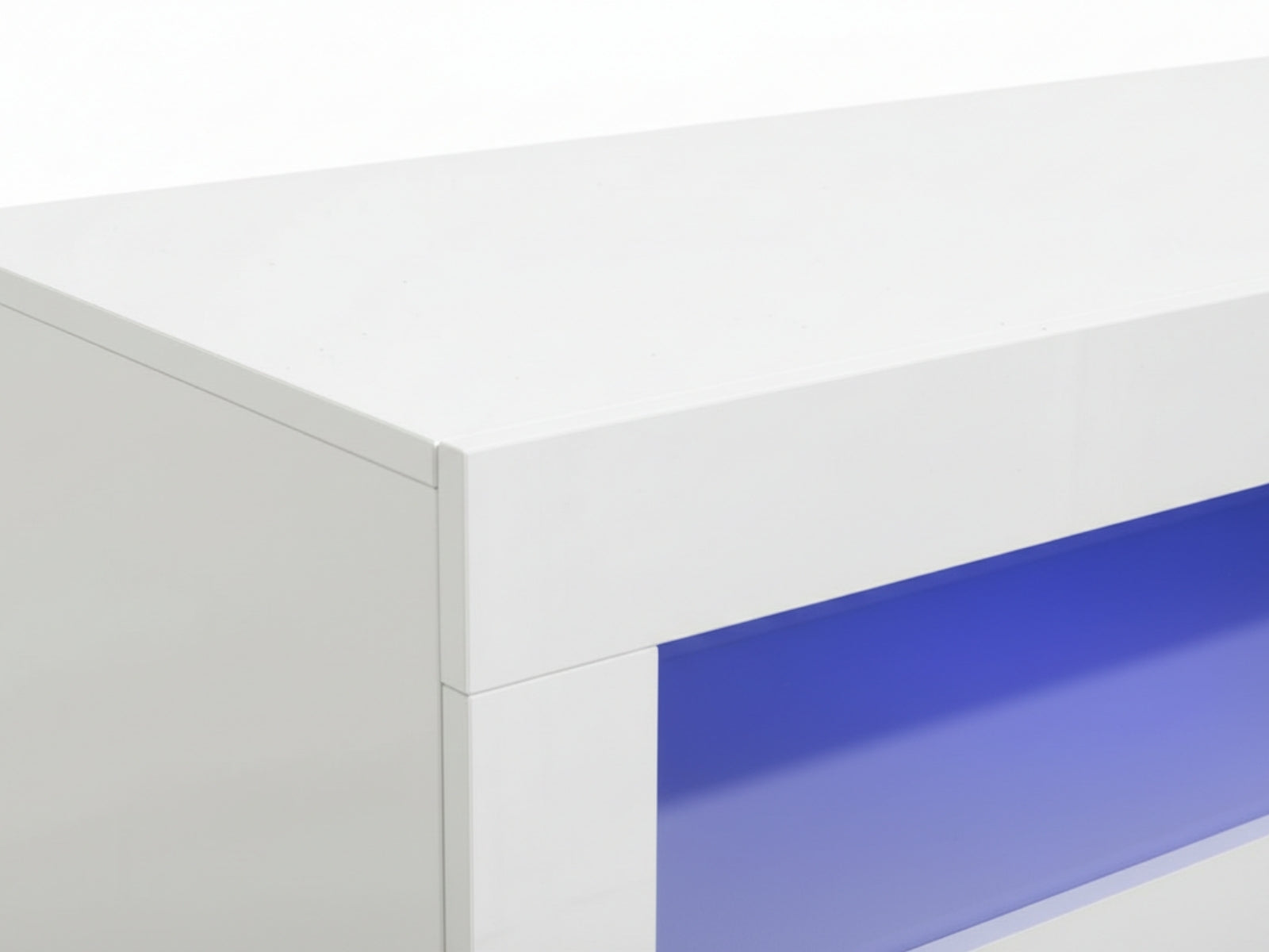 Anshos White 2-Door Buffet with LED Light - 108 cm
