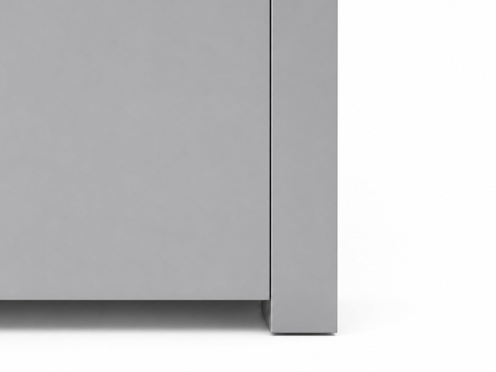 Anshos Buffet with LED Light White & Grey - 108 cm