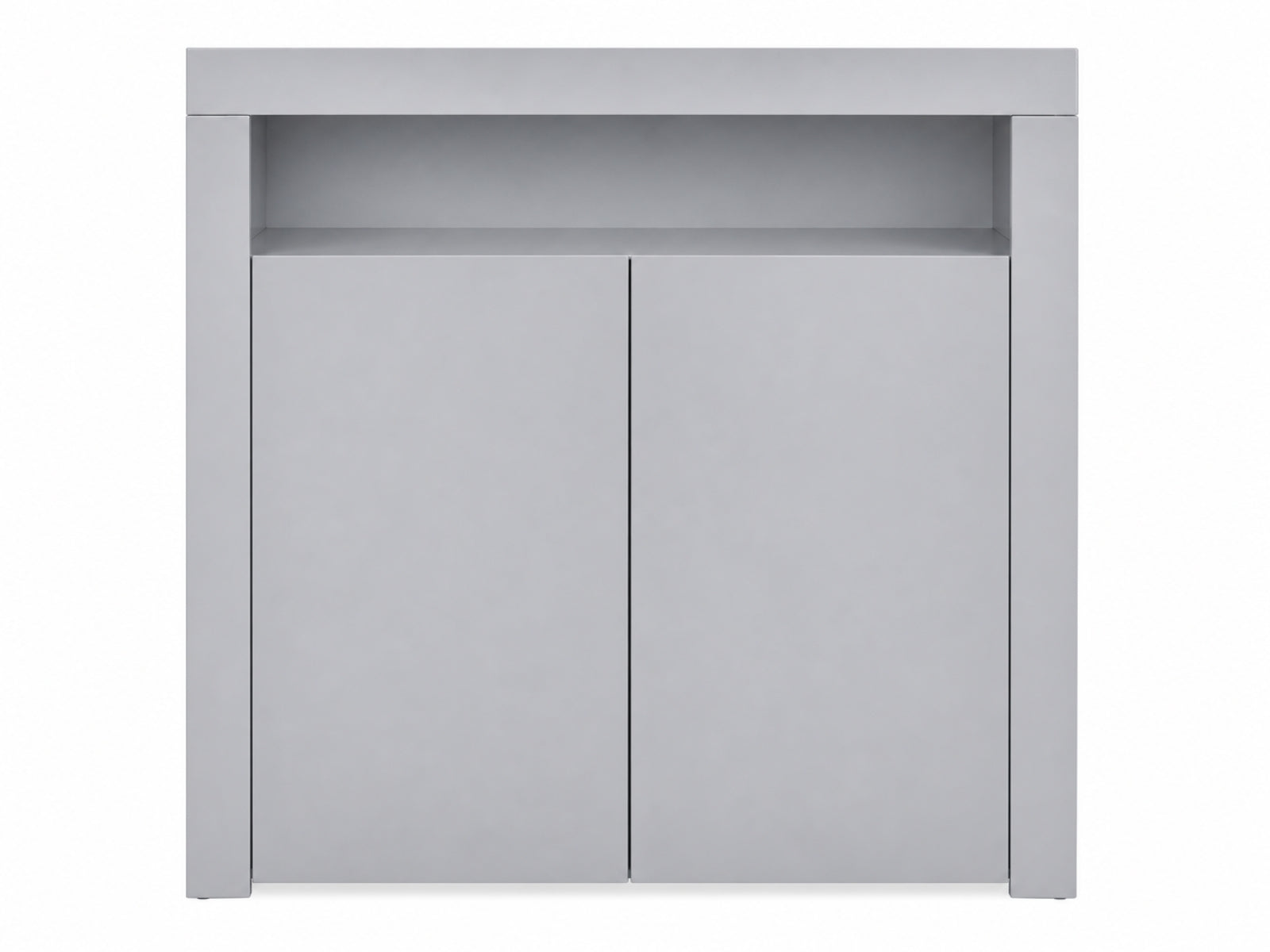Anshos Buffet with LED Light White & Grey - 108 cm