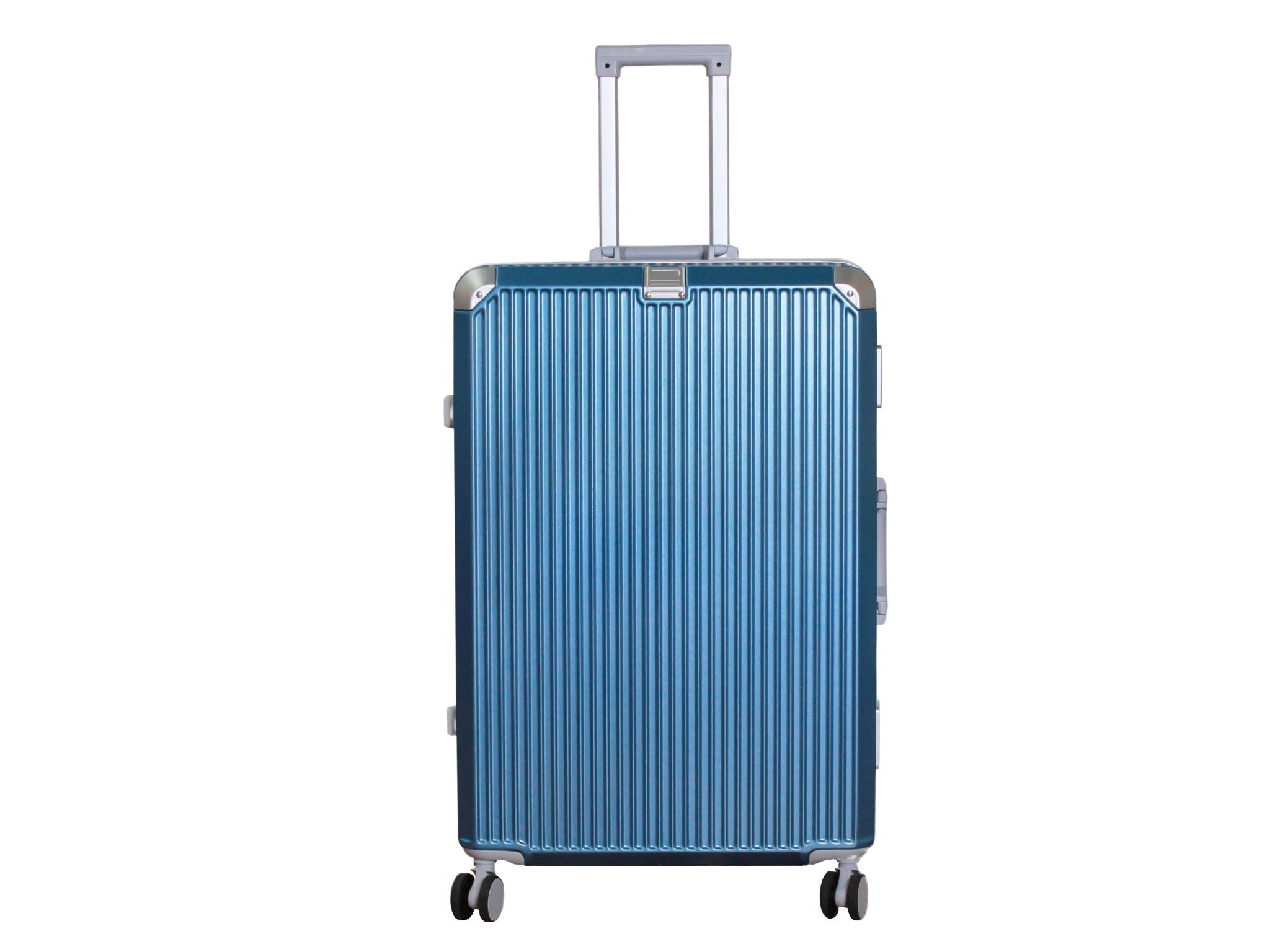 2-Piece PC & Alu Luggage Set - Ice Blue