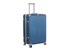 2-Piece PC & Alu Luggage Set - Ice Blue