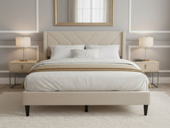 Breezy Bed Frame Beige - Queen