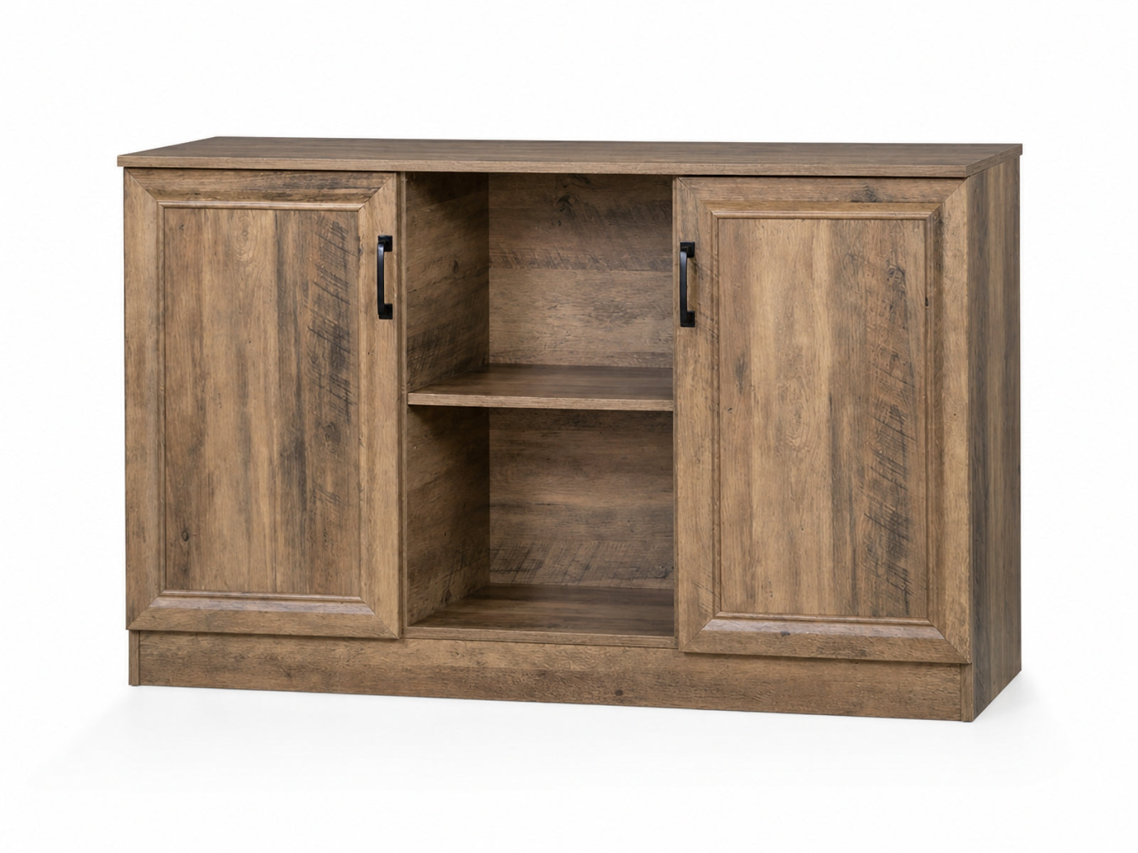 2-Door Sideboard Buffet Rustic Oak - 120 cm