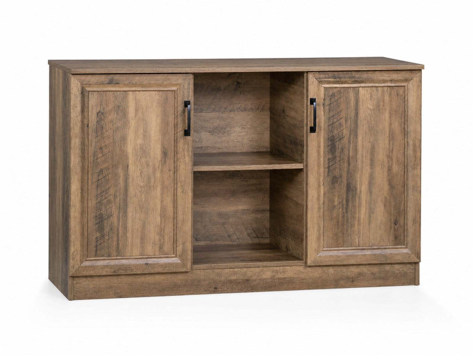 2-Door Sideboard Buffet Rustic Oak - 120 cm