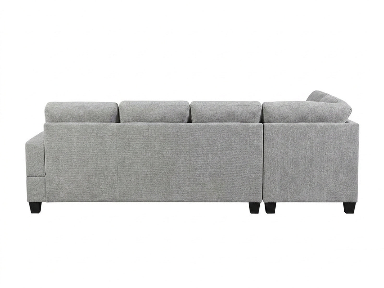 Delano Sectional Linen Sofa with Left Chaise - Grey