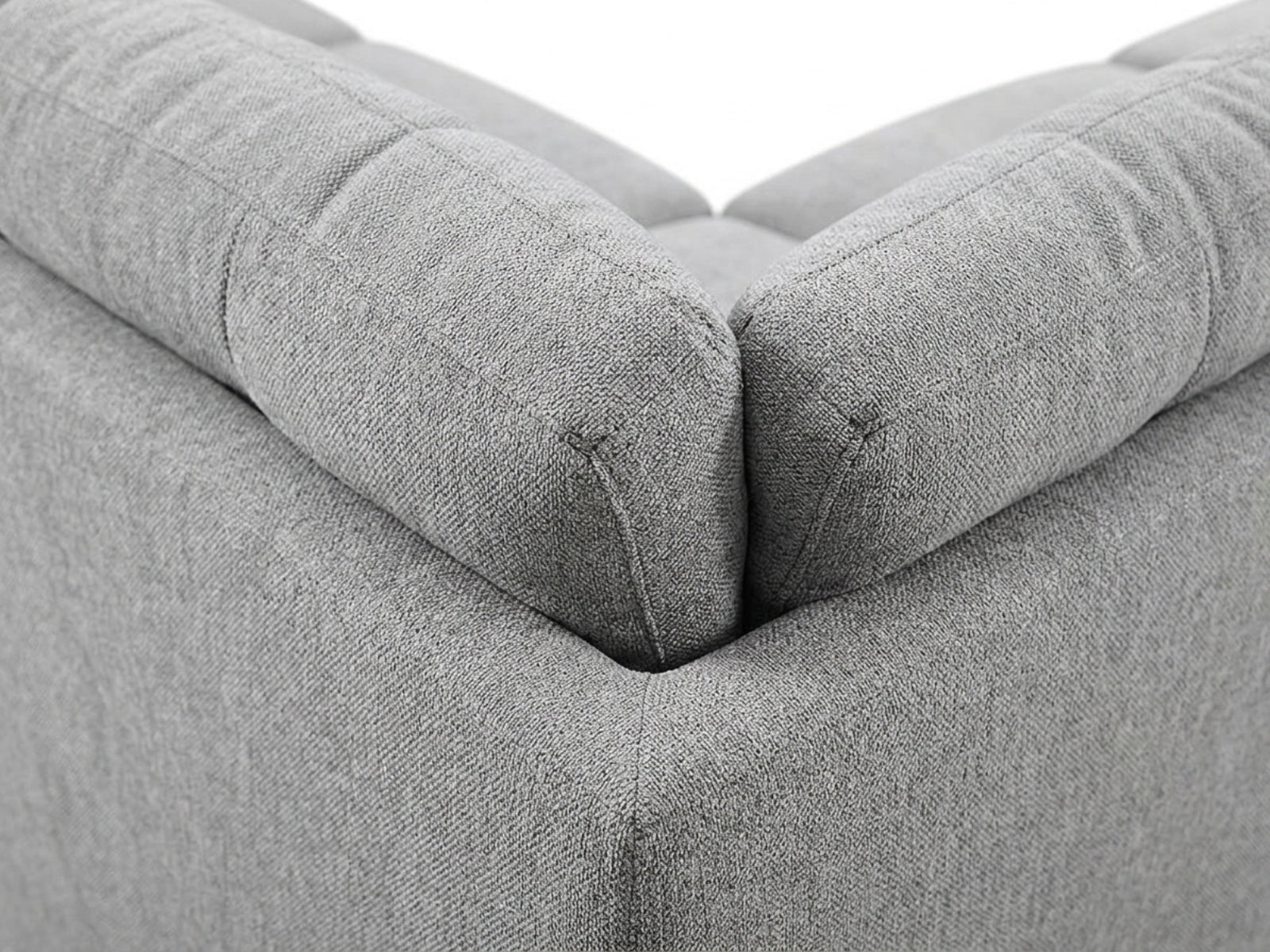 Delano Sectional Linen Sofa with Left Chaise - Grey