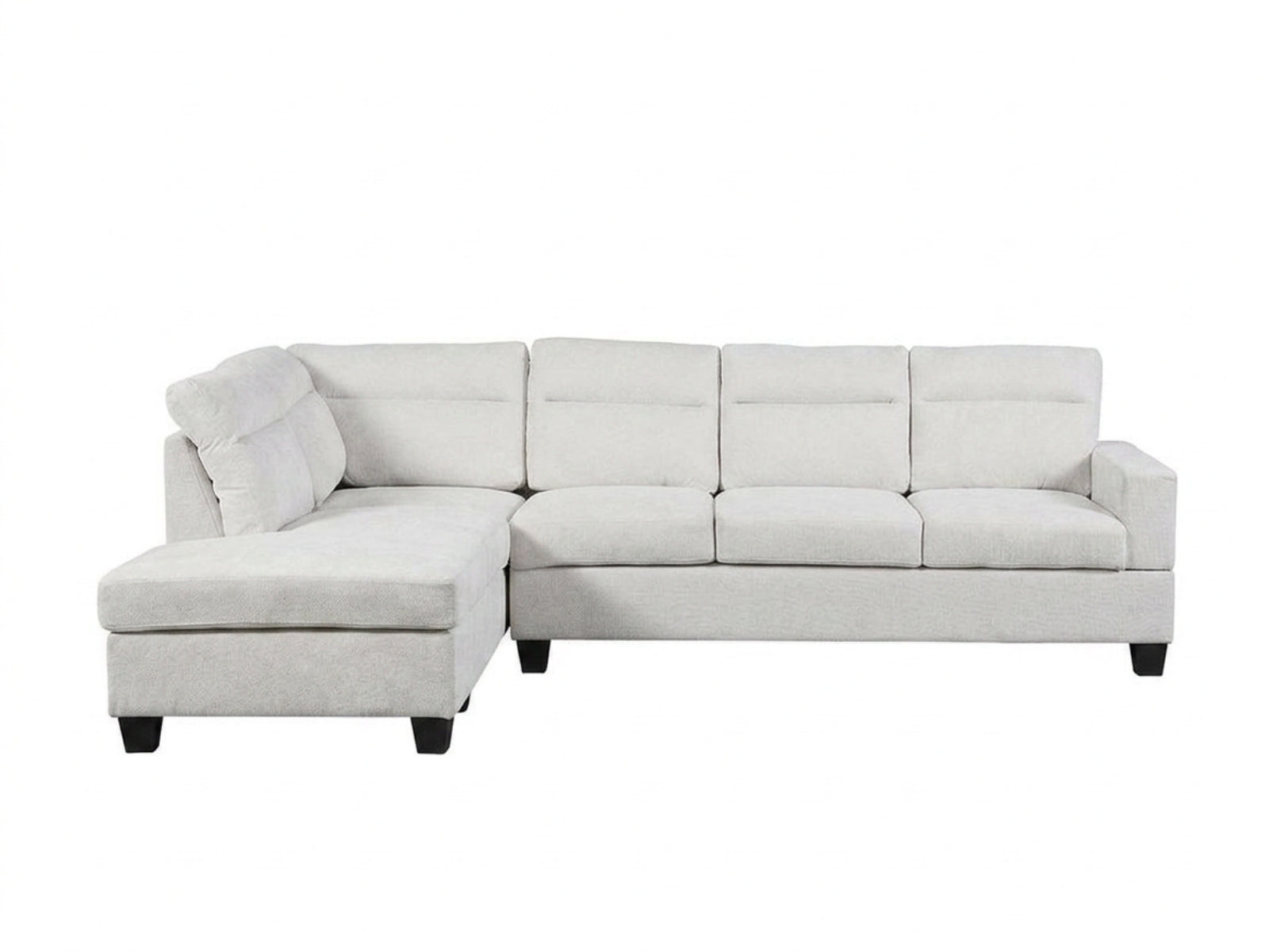 Delano Sectional Linen Sofa with Left Chaise - Beige