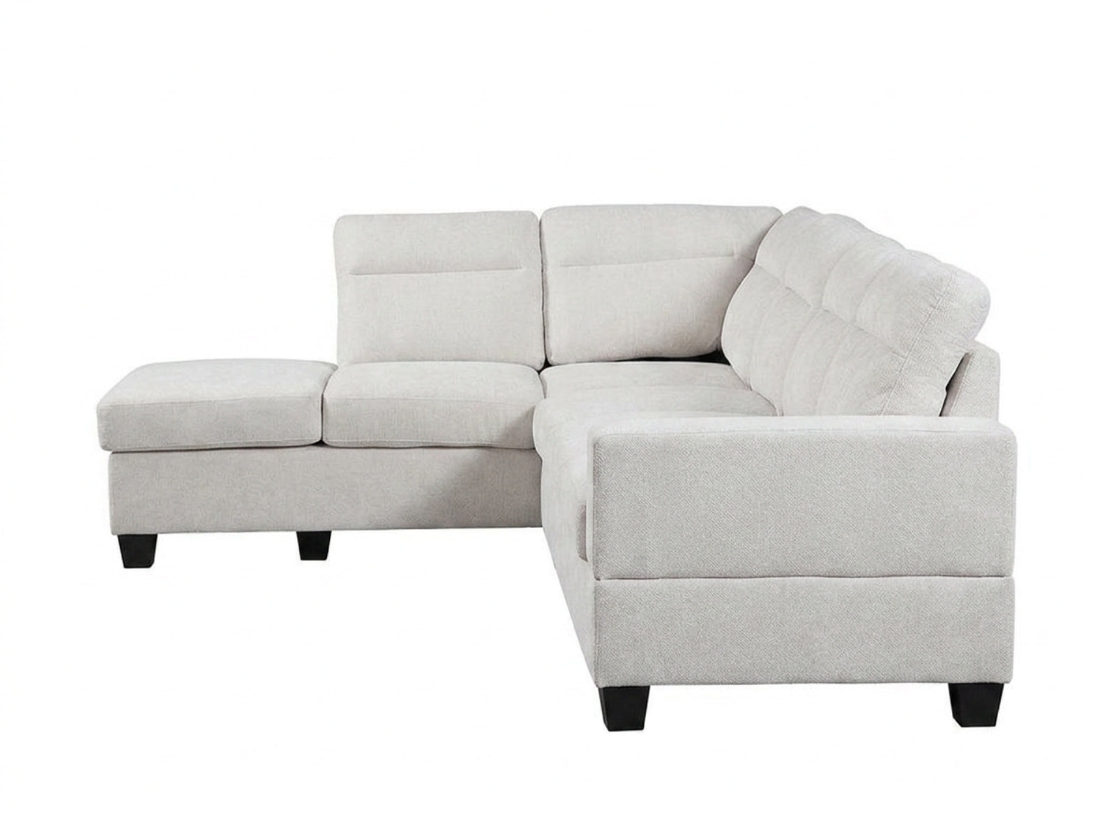 Delano Sectional Linen Sofa with Left Chaise - Beige