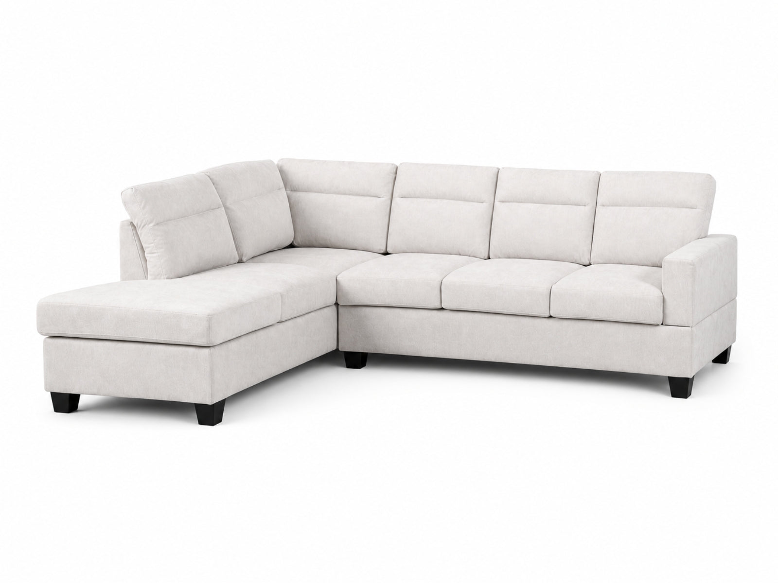 Delano Sectional Linen Sofa with Left Chaise - Beige