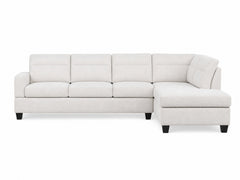 Delano Sectional Linen Sofa with Right Chaise - Beige