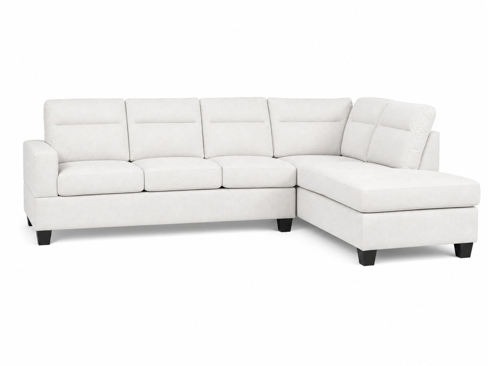 Delano Sectional Linen Sofa with Right Chaise - Beige