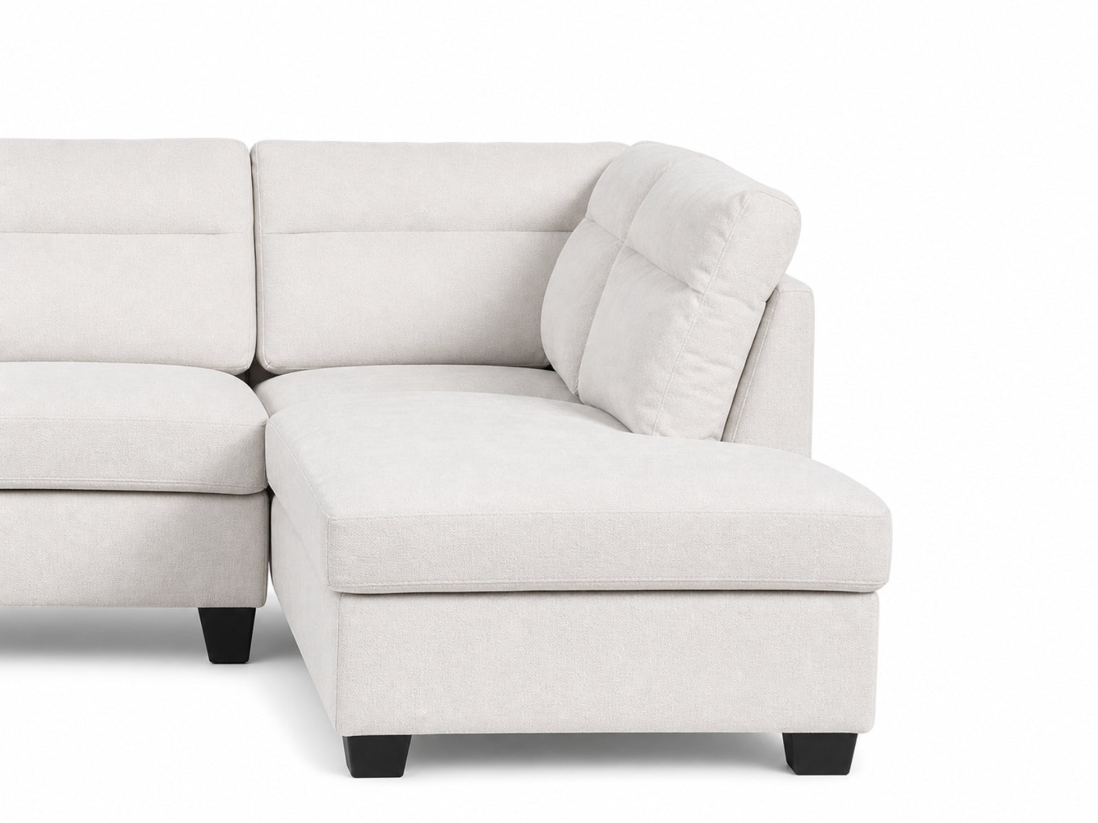 Delano Sectional Linen Sofa with Right Chaise - Beige