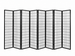 8-Panel Room Divider E P1 - Black