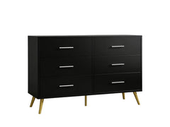 6-Drawer Cabinet - Black