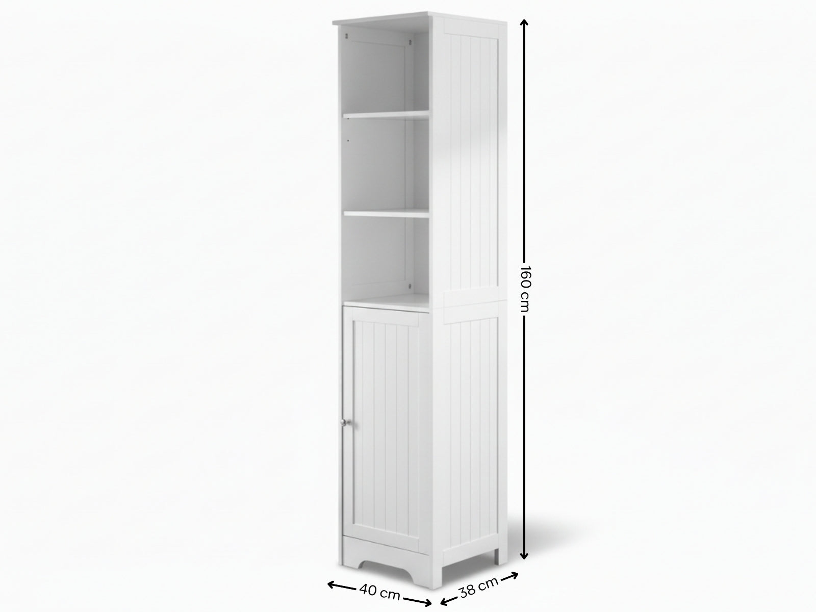 Bathroom Tower Cabinet - White