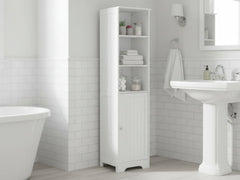 Bathroom Tower Cabinet - White