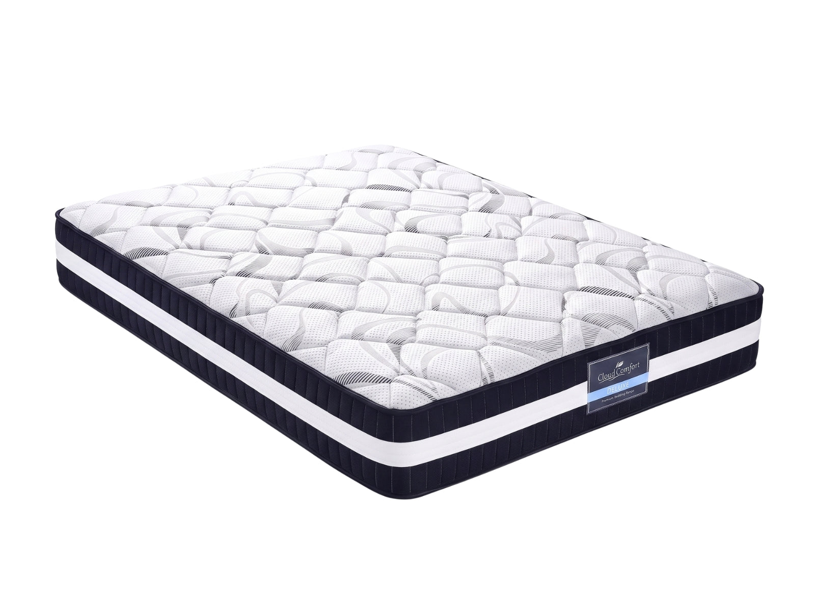 Darcy Metal Bed Frame Black & L30 Mattress - Queen