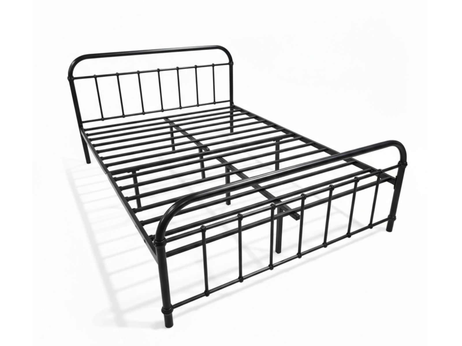 Darcy Metal Bed Frame Black & K34 Mattress - Queen