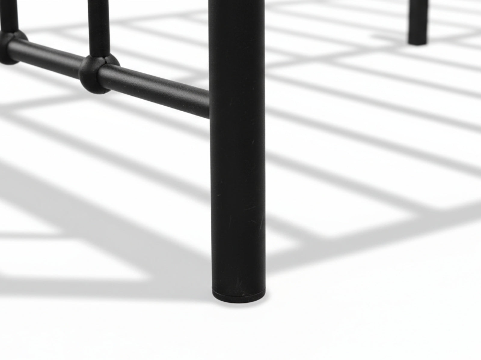 Darcy Metal Bed Frame Black & Boucle22 Mattress - Queen