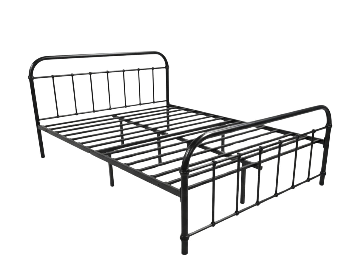 Darcy Metal Bed Frame Black - Queen