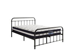 Darcy Metal Bed Frame Black & L30 Mattress - Queen
