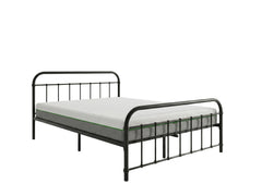 Darcy Metal Bed Frame Black & 3 Way Mattress - Queen