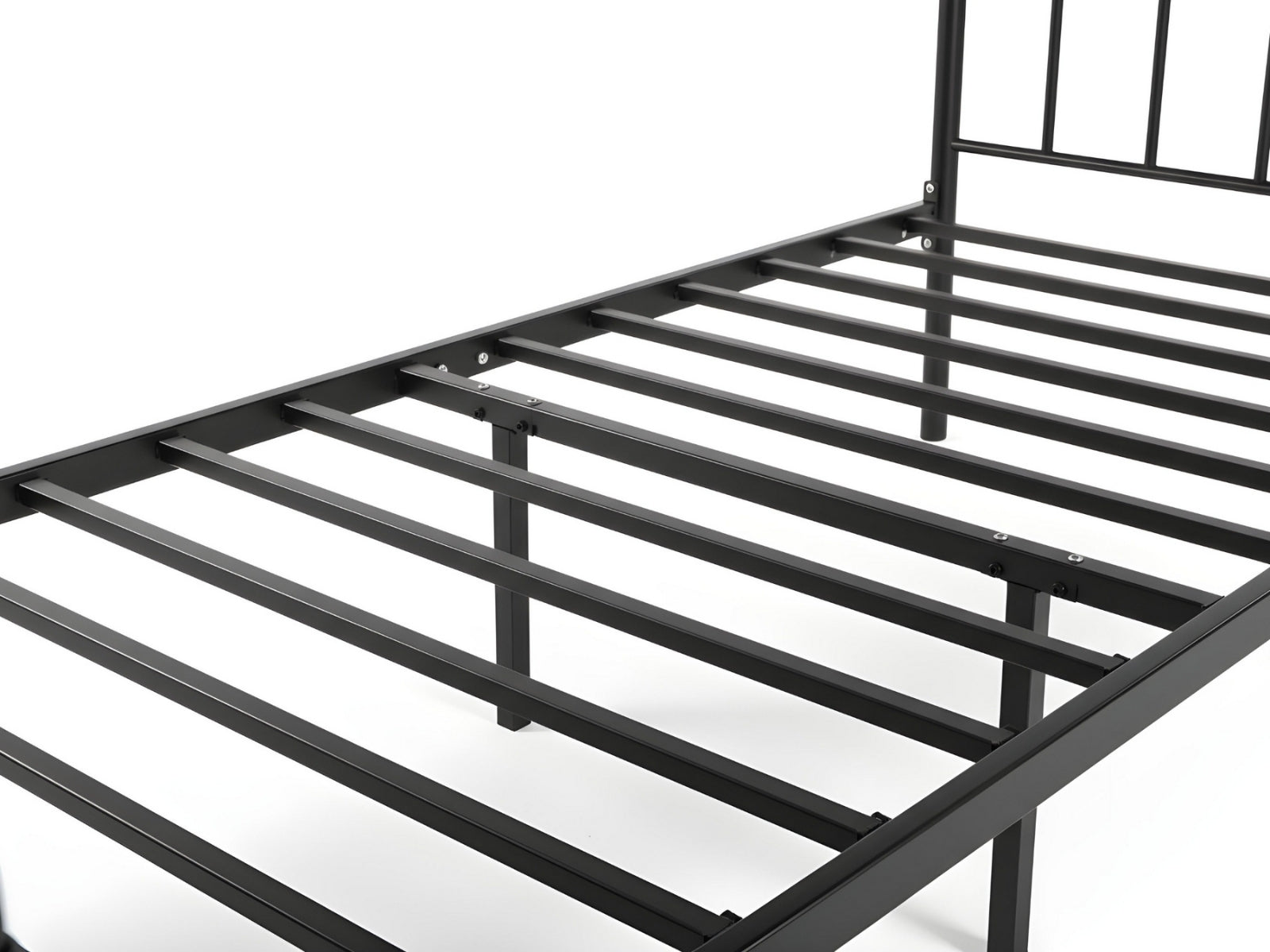 Darcy Metal Bed Frame Black & Bon10 Mattress - Single