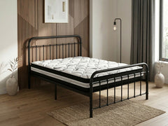 Darcy Metal Bed Frame Black & L30 Mattress - Single