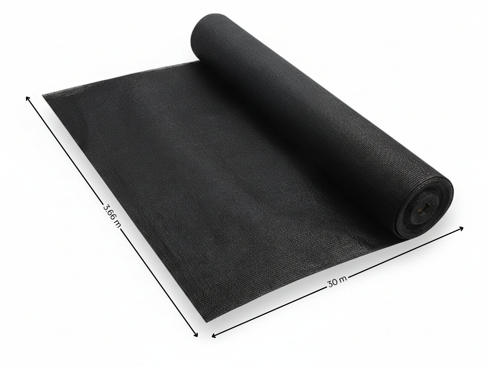 195gsm Black Shade Cloth - 3.66m x 30m