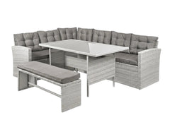 Catania 4-Piece Steel Outdoor Dining Set
