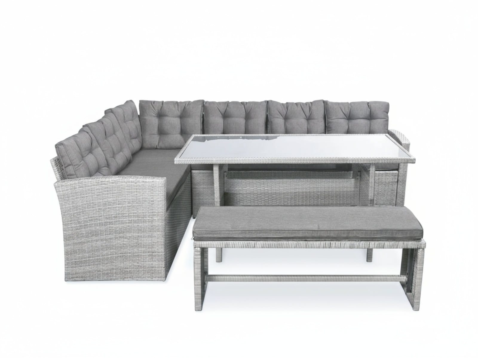 Catania 4-Piece Steel Outdoor Dining Set