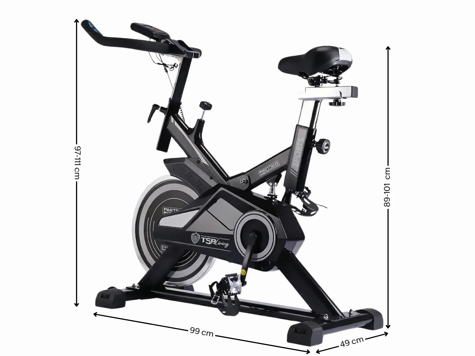 18kg Flywheel Exercise Spin Bike – Grey