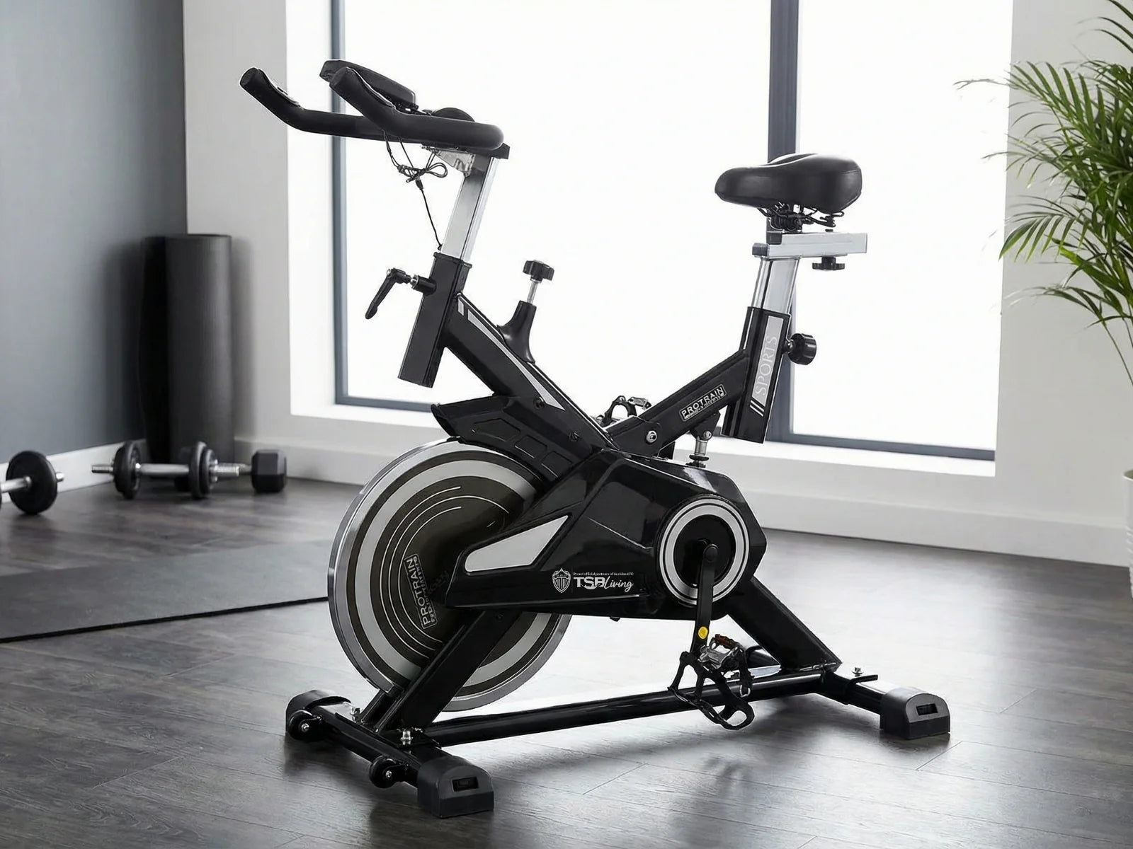 18kg Flywheel Exercise Spin Bike – Grey