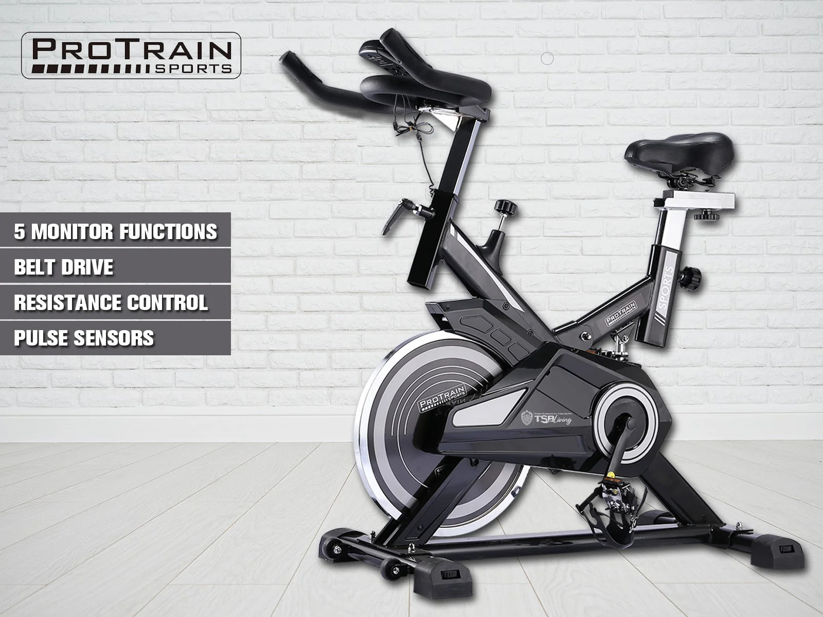 18kg Flywheel Exercise Spin Bike – Grey