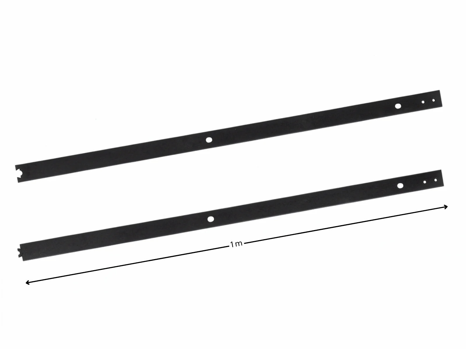 Barn Door Hardware Track 1m - Set of 2