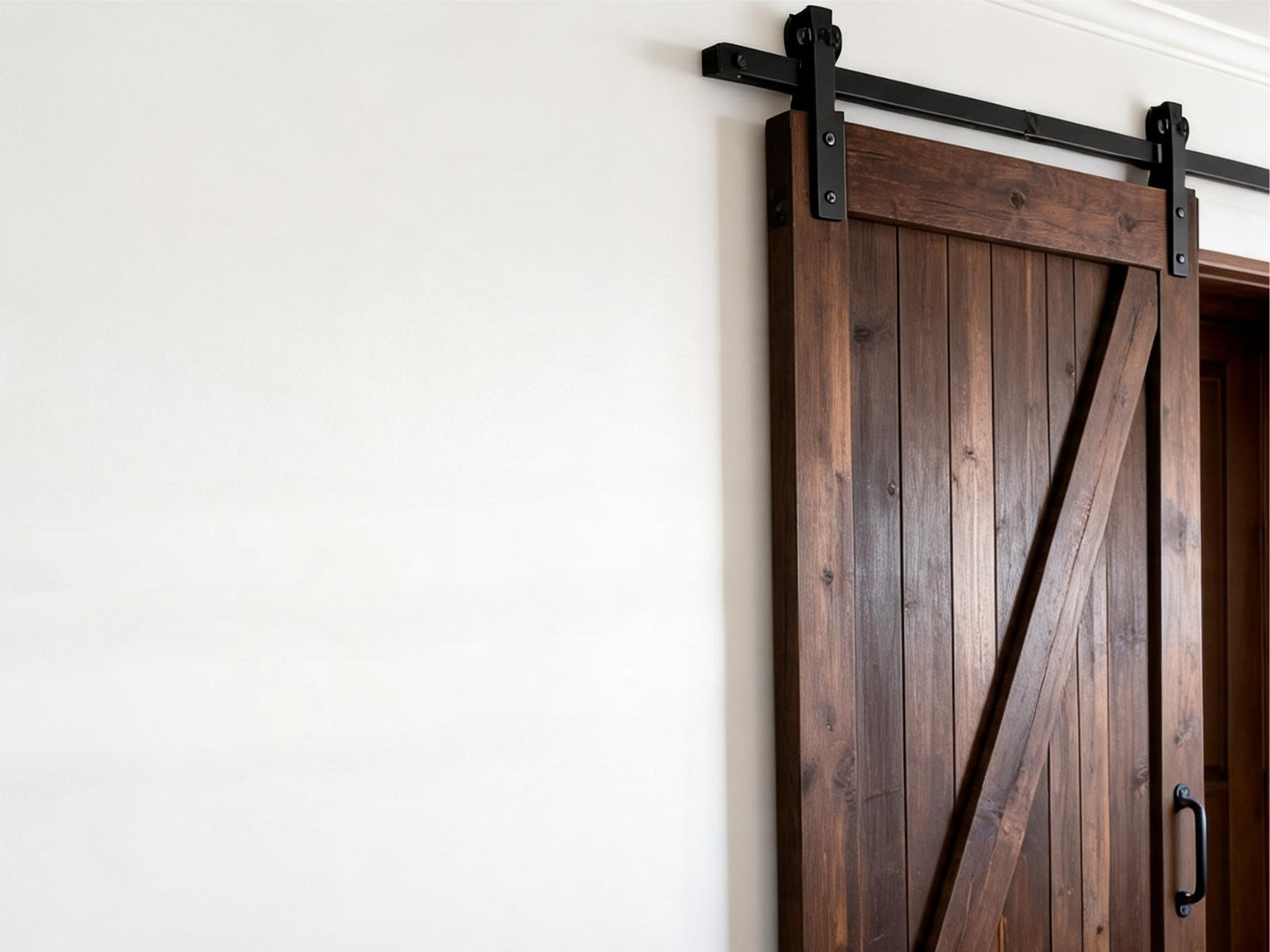 Barn Door Hardware Track 1m - Set of 2
