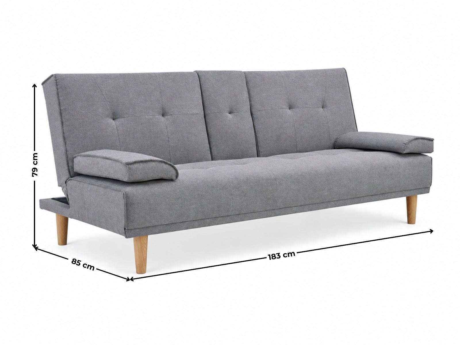 Cuppa Sofa Bed - Grey