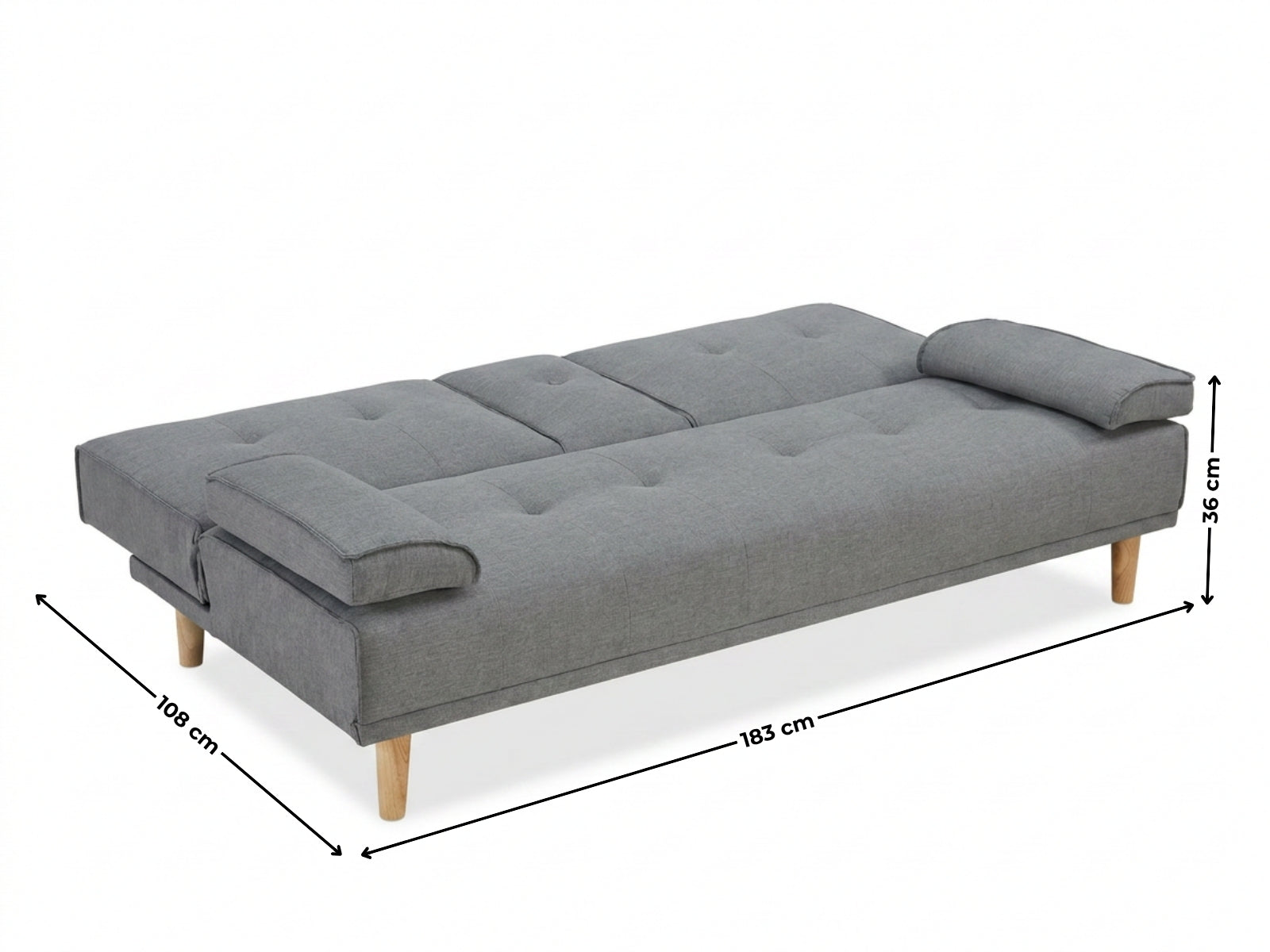 Cuppa Sofa Bed - Grey