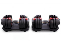 Adjustable Dumbbell Set Black & Red- 24 kg (Set of 2)