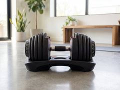 Adjustable Dumbbell Set Black & Red- 24 kg (Set of 2)