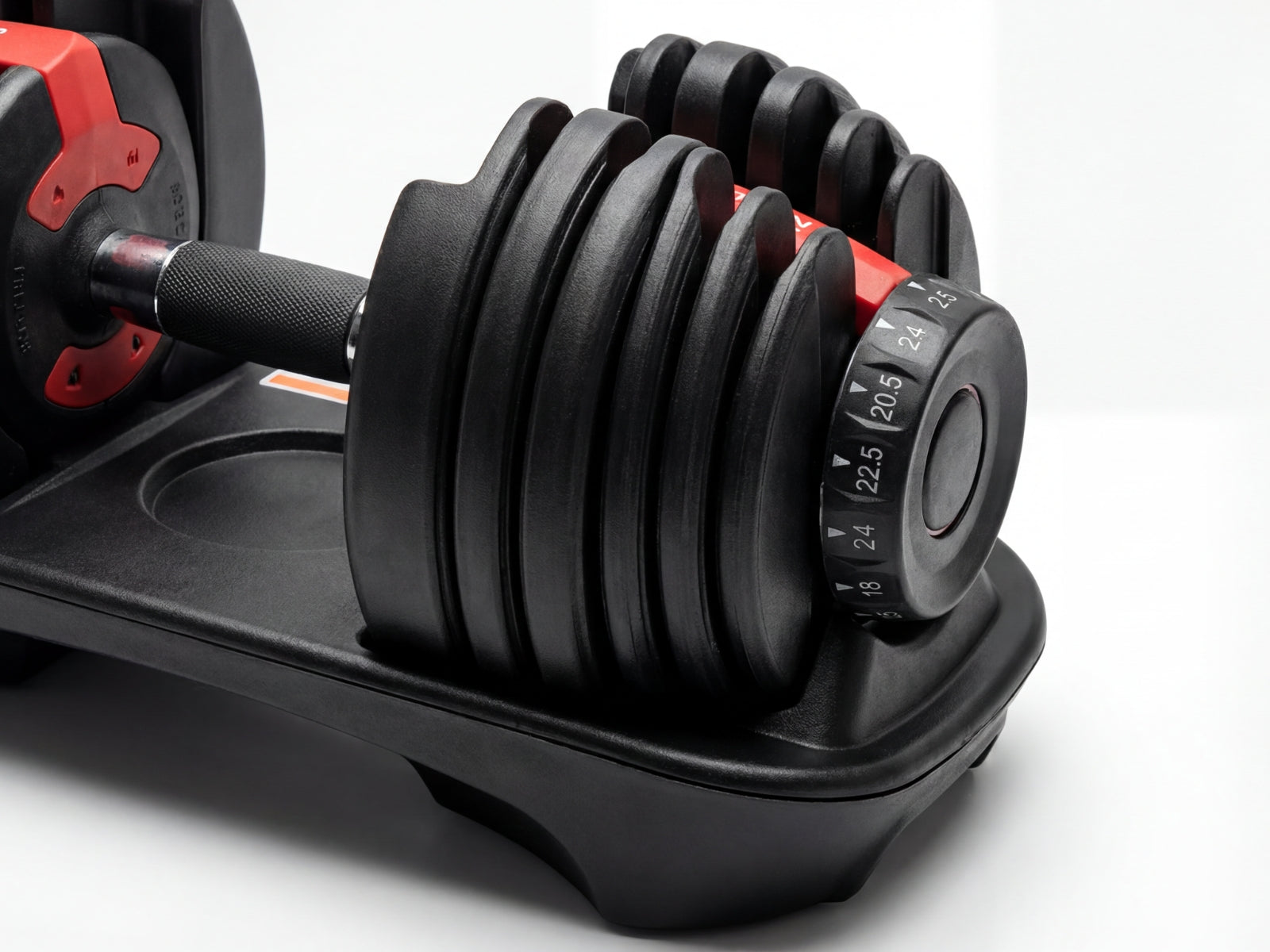 Adjustable Dumbbell Set Black & Red- 24 kg (Set of 2)